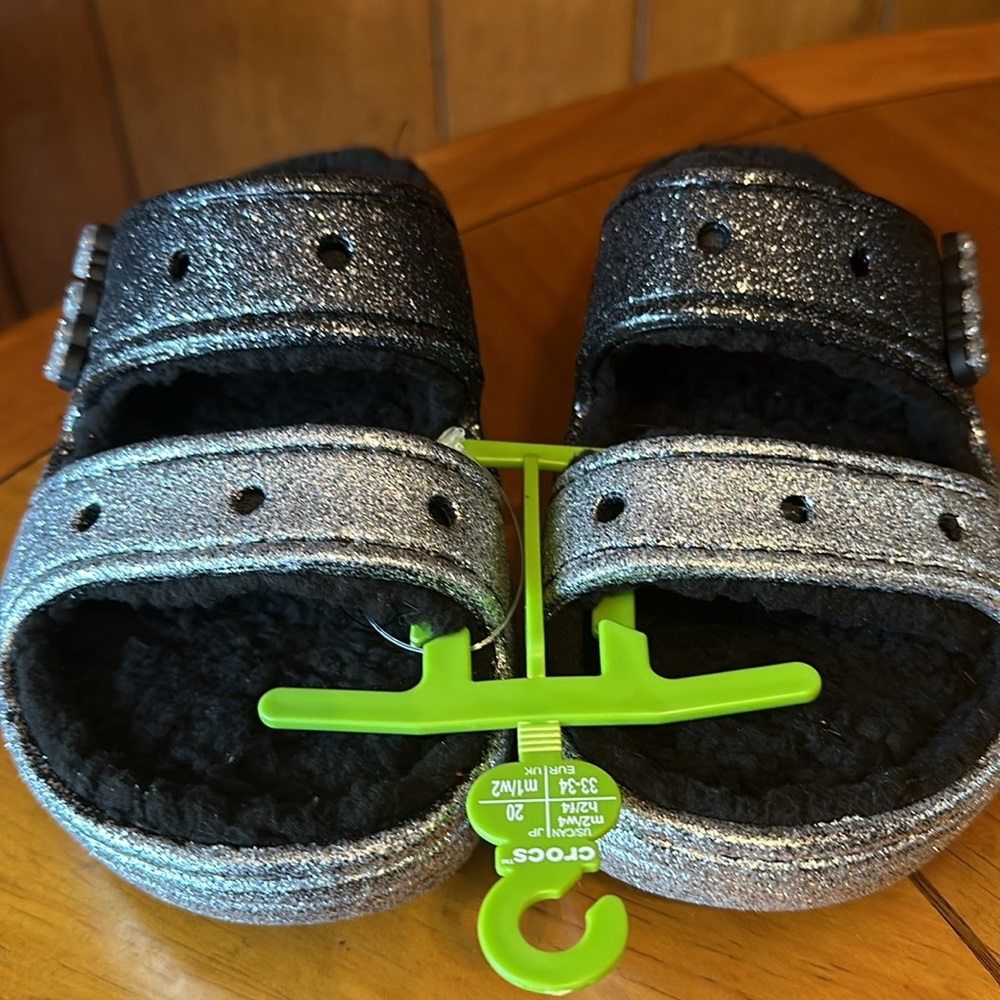 Crocs sandal unisex black/silver M2/W4 - Picture 12 of 14